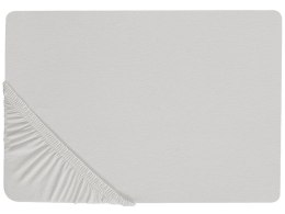 Prześcieradło z gumką JANBU Bawełna 140x200 cm Jasnoszary Lumarko!