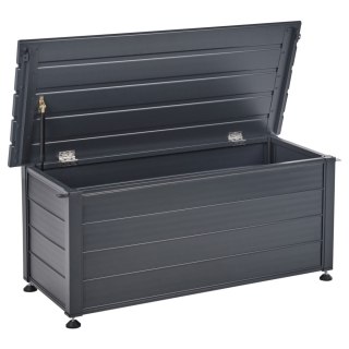 Skrzynia ogrodowa CAMPALTO Metal 113 cm 50 cm Ciemnoszary