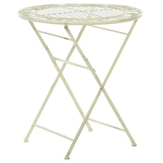 Stolik ogrodowy metalowy ø 70 cm zielony BIVIO