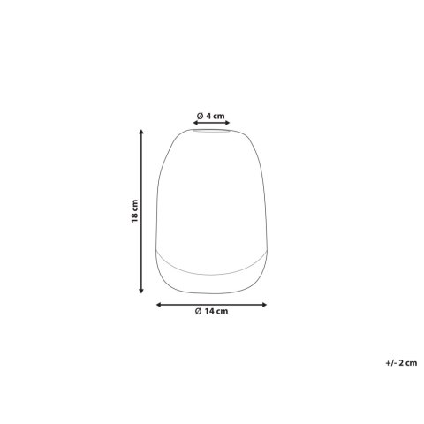 Wazon na kwiaty FYSKA Szkło 18 cm Ciemnoszary