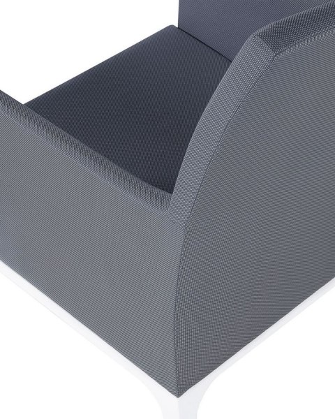 Zestaw 2 krzeseł ogrodowych z poduszkami BACOLI Ciemnoszary