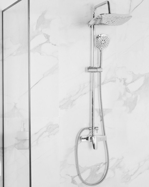 Kolumna prysznicowa z deszczownicą HOWICK Srebrny