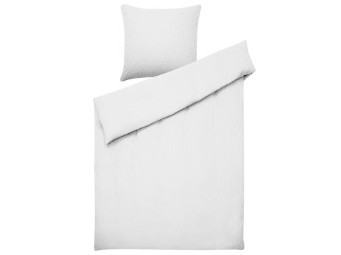 Komplet pościeli AVONDALE 135x200 cm Bawełna satynowa Biały