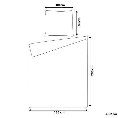 Komplet pościeli AVONDALE 135x200 cm Bawełna satynowa Biały