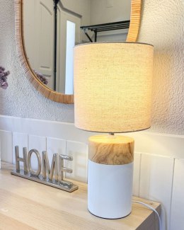 Lampa stołowa ALZEYA Ceramika Biały Lumarko!