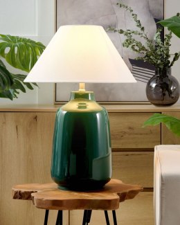 Lampa stołowa CARETA Ceramika Ciemnozielony Lumarko!