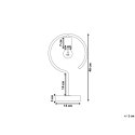 Lampa stołowa JUCAR Metal Mosiężny Lumarko!