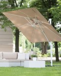 Parasol ogrodowy 250 x 250 cm piaskowy MONZA Lumarko!