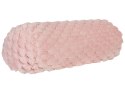 Poduszka dekoracyjna LINDEN Sztuczne futro 22 x 60 cm Różowy Jednolity