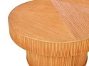 Stolik ogrodowy rattanowy 150 x 70 cm jasne drewno AIROLE