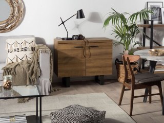 Szafka dwudrzwiowa ciemne drewno TIMBER