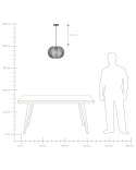 Lampa wisząca REINE Metal Srebrny Lumarko!