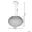 Lampa wisząca REINE Metal Srebrny Lumarko!