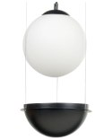 Lampa wisząca TOBINS Szkło Czarny Lumarko!