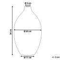 Wazon dekoracyjny BAEZA Ceramika 36 cm Biały Lumarko!