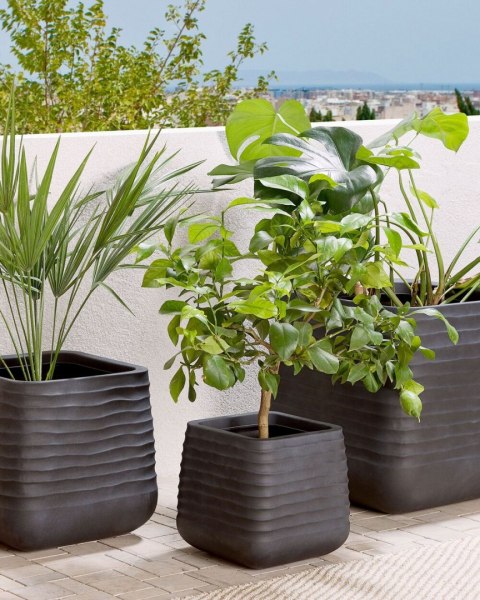 Doniczka PARIKIA Plastik 28 cm Czarny