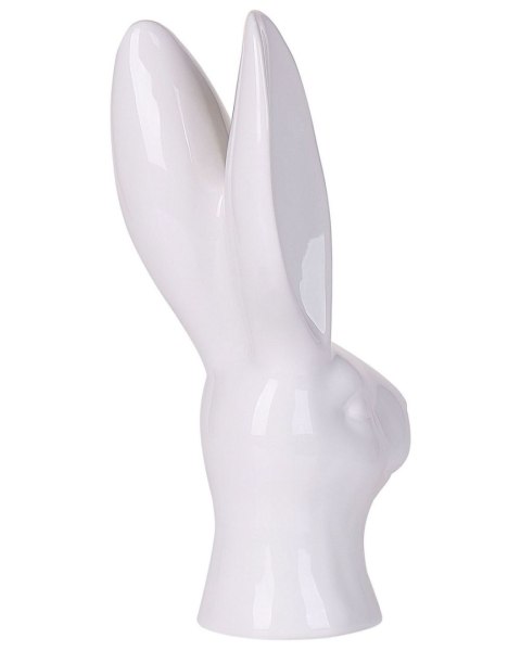 Figurka dekoracyjna Królik GUERANDE Ceramika Biały