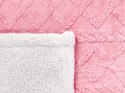 Koc HONEYCOMB 150 x 200 cm Różowy