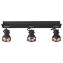 Lampa spot 3-punktowa BARO Regulowana Metal Czarny Lumarko!