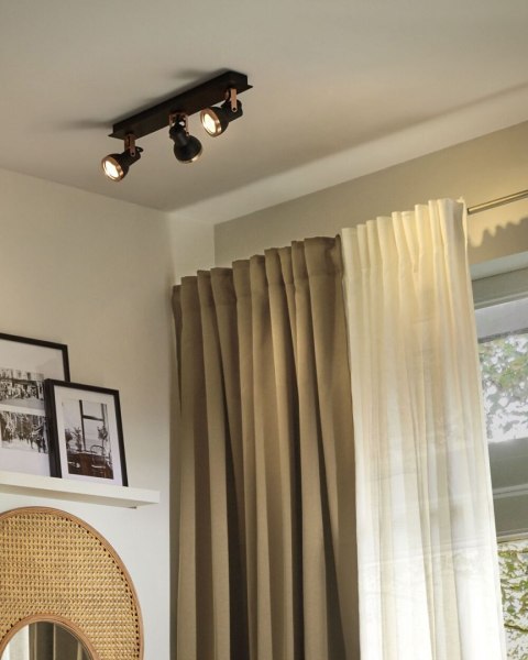 Lampa spot 3-punktowa BARO Regulowana Metal Czarny