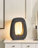 Lampa stołowa AJAY Drewno mango Czarny Lumarko!