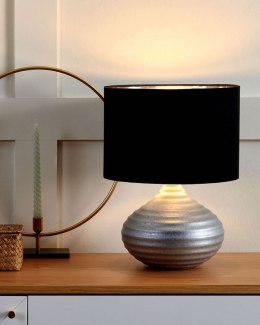 Lampa stołowa KUBAN Ceramika Srebrny Lumarko!
