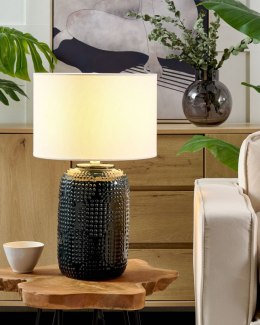 Lampa stołowa MUSSEL Ceramika Ciemnoniebieski Lumarko!
