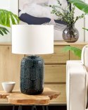 Lampa stołowa MUSSEL Ceramika Ciemnoniebieski Lumarko!