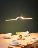 Lampa wisząca LED HONGU Ze ściemniaczem Metal Biały Lumarko!