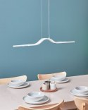 Lampa wisząca LED HONGU Ze ściemniaczem Metal Biały Lumarko!