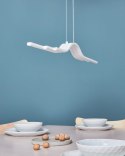 Lampa wisząca LED HONGU Ze ściemniaczem Metal Biały Lumarko!