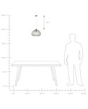 Lampa wisząca TORDINO Metal Złoty Lumarko!