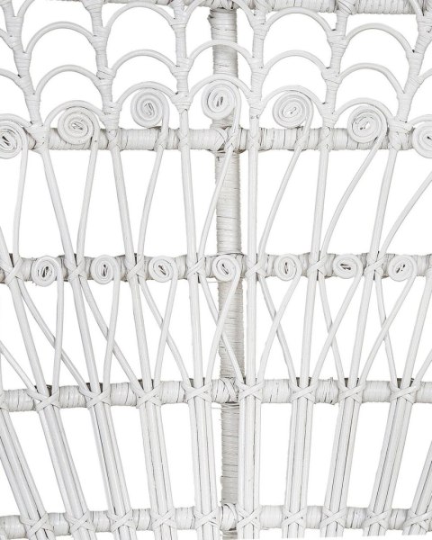Fotel paw EMMANUELLE Rattan Biały