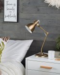 Lampa biurkowa MONSAN Regulowana Metal Mosiężny Lumarko!