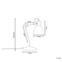 Lampa biurkowa MONSAN Regulowana Metal Mosiężny Lumarko!