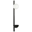 Lampa ścienna ISABELLA Z kwietnikiem Metal Czarny Lumarko!