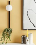 Lampa ścienna ISABELLA Z kwietnikiem Metal Czarny Lumarko!