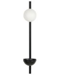 Lampa ścienna ISABELLA Z kwietnikiem Metal Czarny Lumarko!