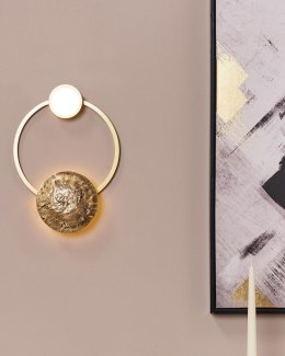 Lampa ścienna LED PONUGA Metal Złoty Lumarko!