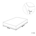 Prześcieradło z gumką JANBU Bawełna 90x200 cm Pastelowy róż Lumarko!