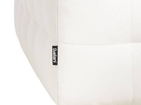 Puf ze schowkiem ekoskóra biały MICHIGAN