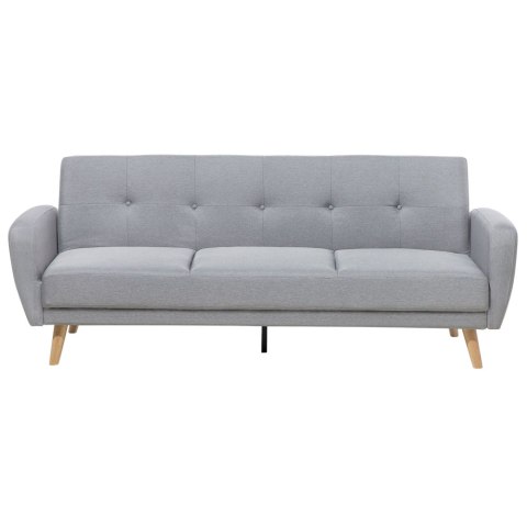 Sofa rozkładana 3-osobowa szara FLORLI