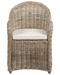 Zestaw 2 foteli ogrodowych z poduszkami SUSUA II Rattan Naturalny Lumarko!