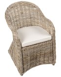 Zestaw 2 foteli ogrodowych z poduszkami SUSUA II Rattan Naturalny Lumarko!