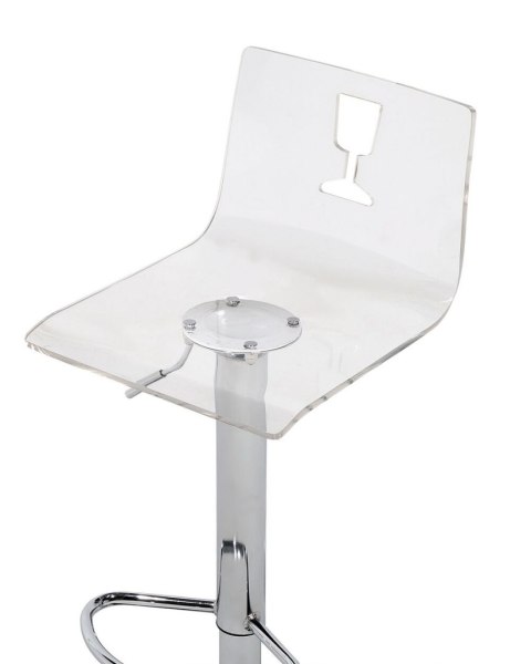 Zestaw 2 krzeseł barowych BUSAN Obrotowy Biały