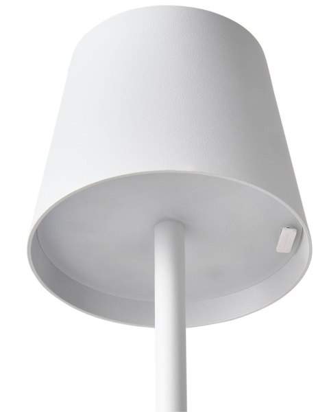 Bezprzewodowa lampa stołowa LED BACEIRO Ze ściemniaczem Metal Biały