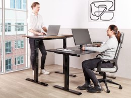 Biurko regulowane elektrycznie 120 x 72 cm czarne DESTINES Lumarko!