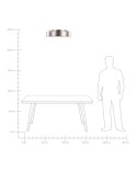 Lampa sufitowa LED DAWEI Metal Jasnobrązowy Lumarko!