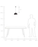 Lampa wisząca PARINA Metal Czarny Lumarko!