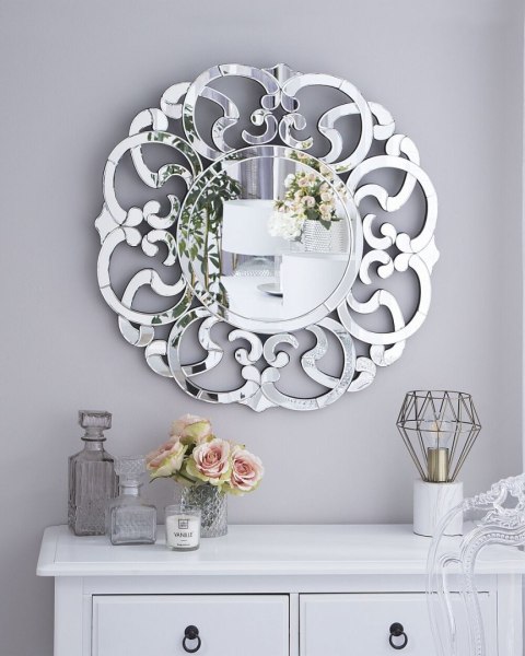 Lustro ścienne MORNAIX 70 cm 70 cm Srebrny